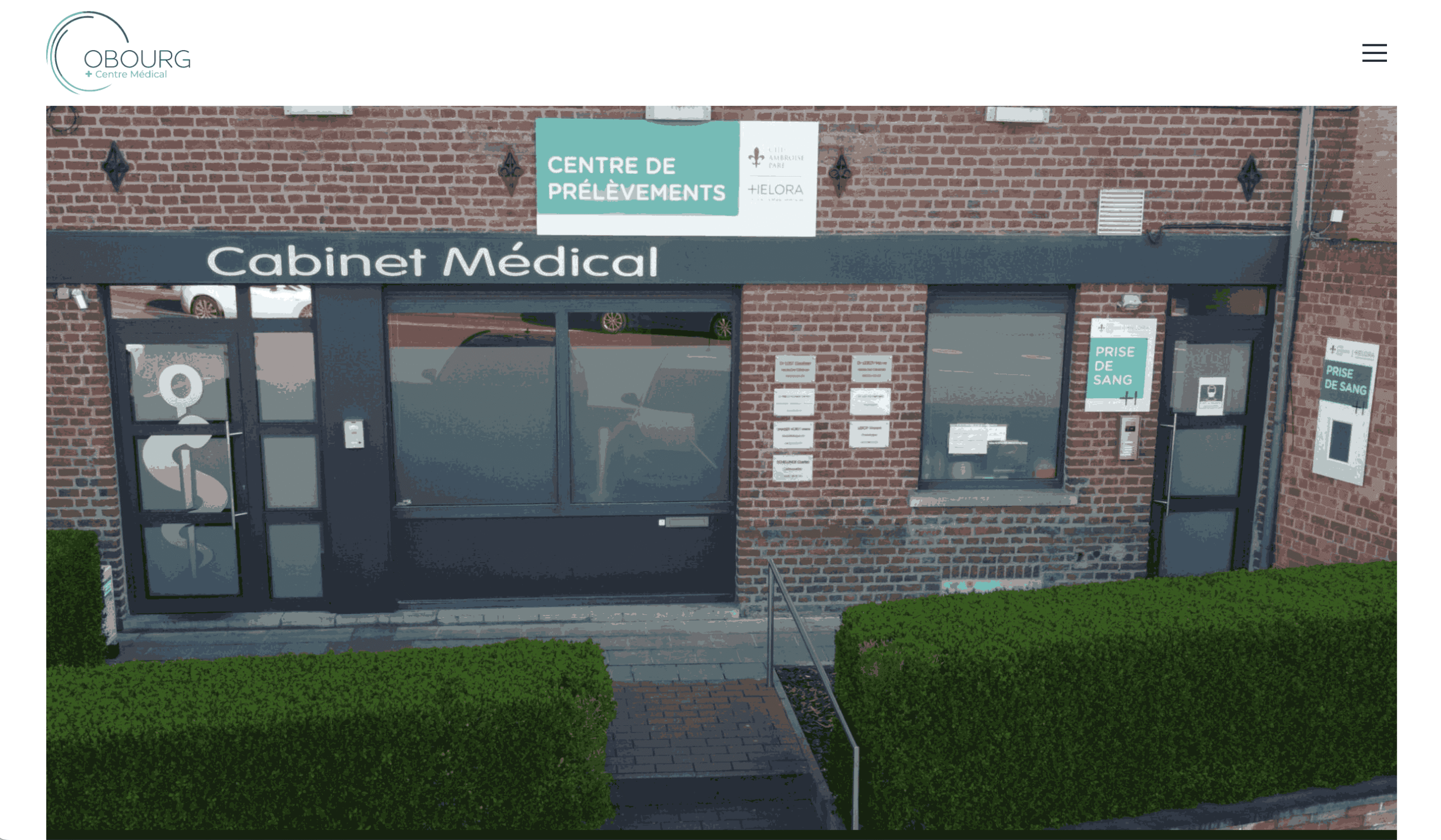 Site internet responsive développé pour un centre médical