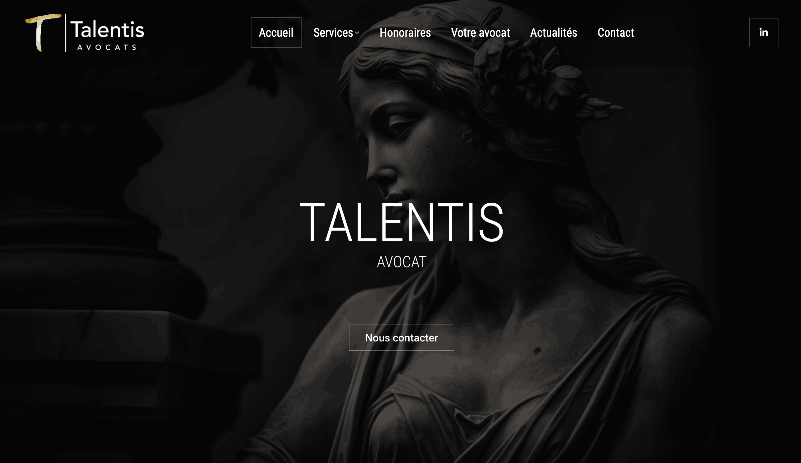 Site internet responsive réalisé pour Talentis