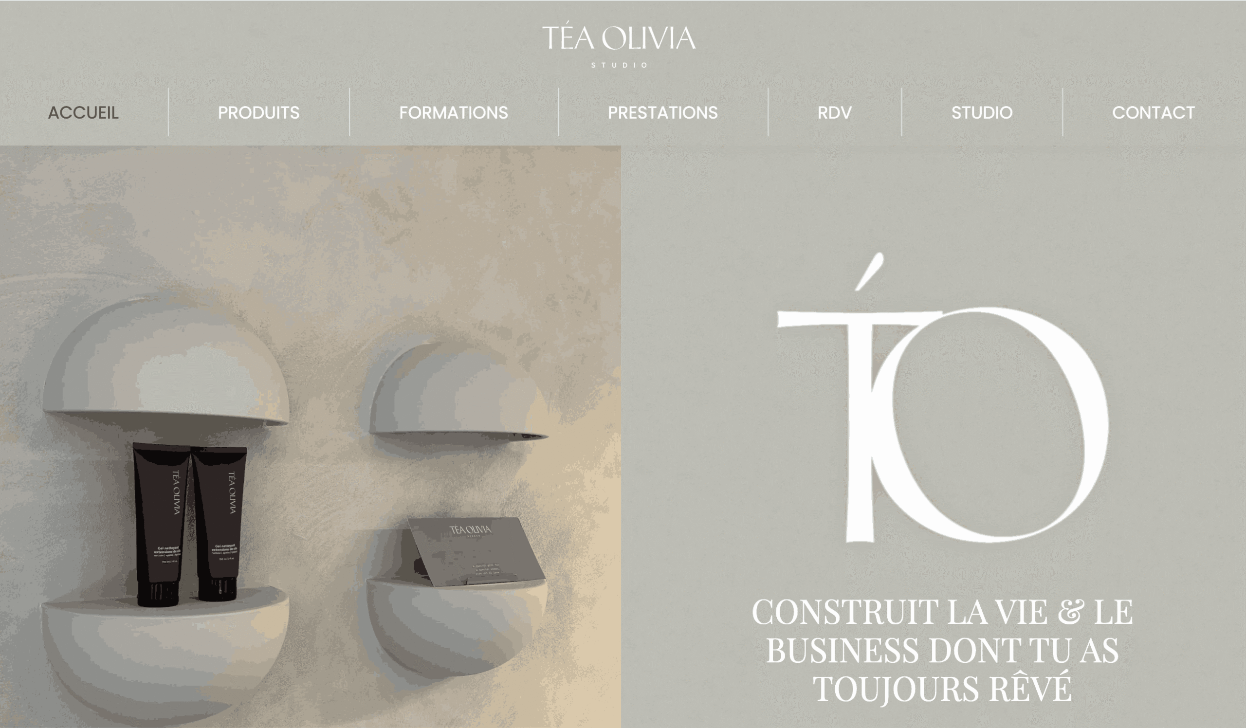 Optimisation SEO du site internet Tea Olivia Studio