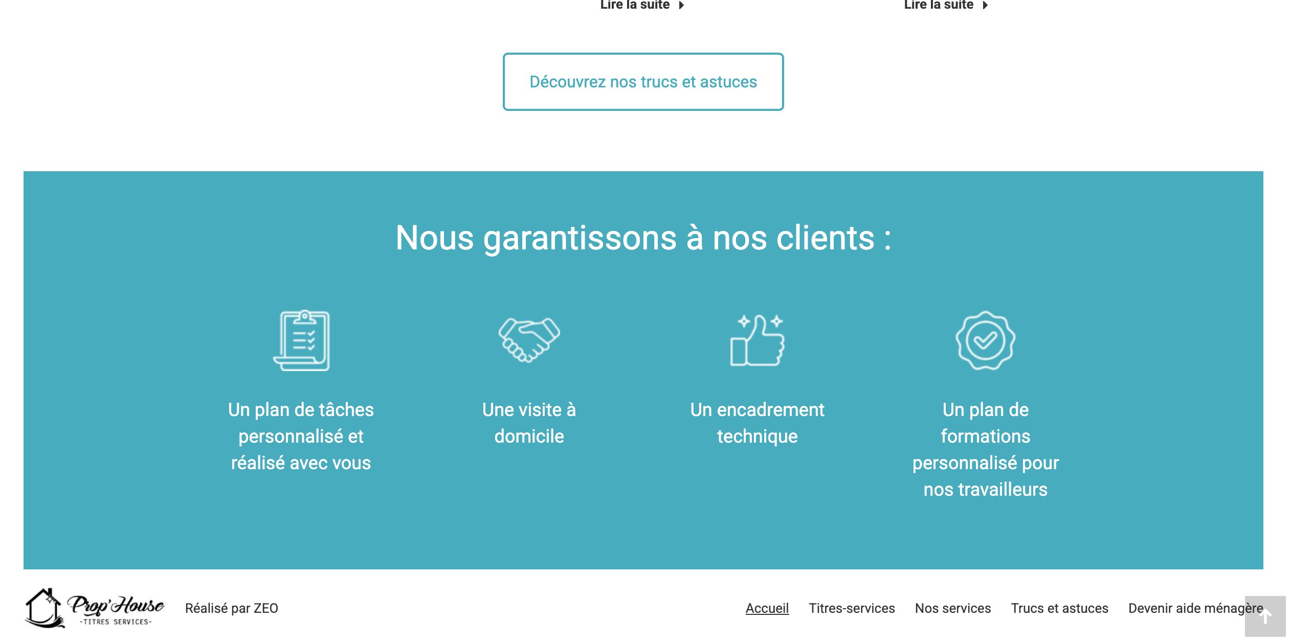 Site internet immobilier PropHouse créé par ZEO